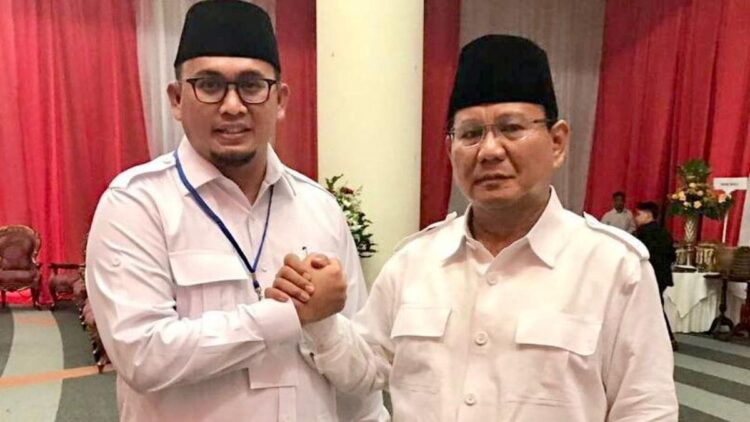 Andre Rosiade bersama Prabowo Subianto.