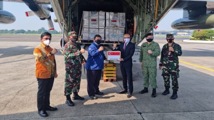 Indonesia terima ventilator dari Singapura.
