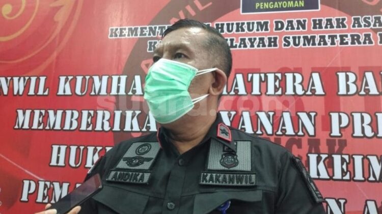 Kakanwil Kemenkumham Sumbar, R. Andika Dwi Prasetya.