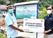 PT Semen Padang Salurkan Hewan Kurban di Hari Raya Idul Adha 1442 Hijriah