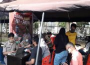 Mantap! Ratusan Warga Datangi Posko Gerai Vaksin Presisi Polda Sumbar