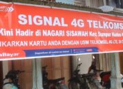 Sinyal Masuk Sisawah, Sumpur Kudus, Sijunjung, Warga: Terima Kasih Andre Rosiade