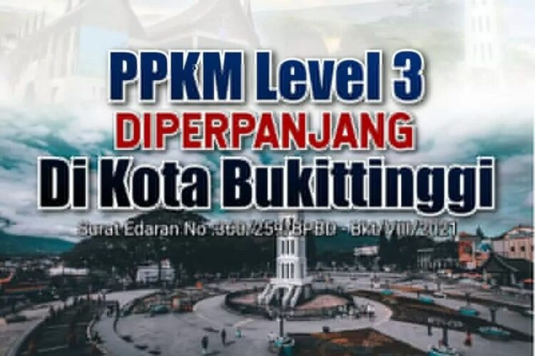 Kota Bukittinggi perpanjang PPKM level tiga. (ANTARA/HO-Humas Pemkot)
