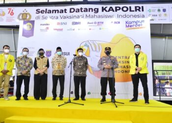 Tinjau SVMI di UI, Kapolri: Hilangkan Perbedaan Bersatu Lawan Covid-19