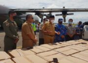 Bantuan Panglima TNI untuk Penanganan Covid-19 di Sumbar Diantar Hercules