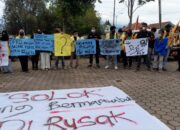 Demo, Mahasiswa Kabupaten Solok Ingin Konflik Bupati dan Ketua DPRD Diakhiri