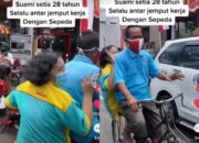 So Sweet! Suami Ini Setia Antar-Jemput Istrinya Pakai Sepeda selama 28 Tahun