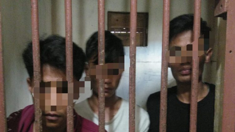 Komplotan bajing loncat di Kelok 44 Agam yang berhasil diciduk polisi.