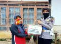 Berasal dari Infak Personel, Satlantas Polres Payakumbuh Sebar Bansos