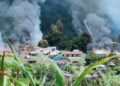 Kembali Tebar Teror, KKB Bakar Puskesmas, Kantor Bank Papua dan Sekolah