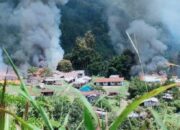 Kembali Tebar Teror, KKB Bakar Puskesmas, Kantor Bank Papua dan Sekolah