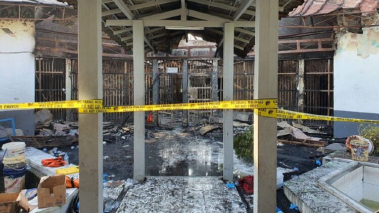 Kondisi terkini Lapas Kelas 1 Tangerang usai terbakar. (tvonenews.com)