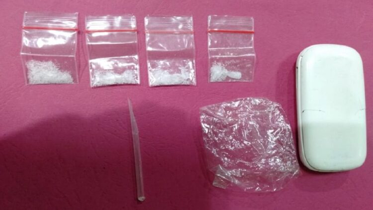 Barang bukti sabu dari pengedar bernama Lamang di Padang.