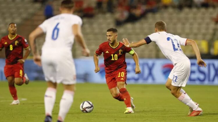 Kualifikasi Piala Dunia 2022: Ceko Menyerah Tiga Gol dari Belgia 1 Timnas Belgia berhasil menundukkan Ceko tiga gol tanpa balas pada Kualifikasi Piala Dunia 2022.
