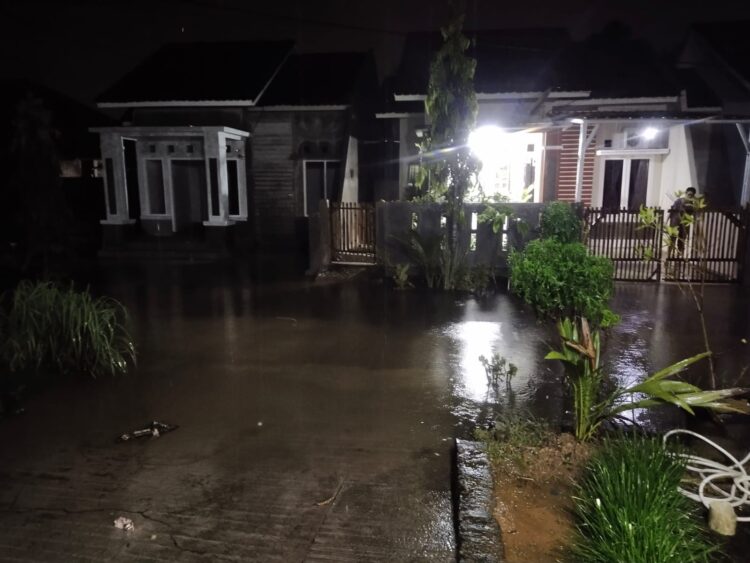 Salah satu daerah di kota padang yang terdampak banjir
