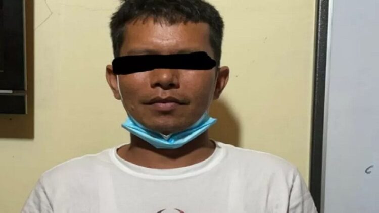Pelaku penembakan senapan angin N (42) yang menyebabkan kehilangan nyawa seorang warga Payakumbuh I (62). (Antara/HO-Polres Payakumbuh)