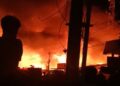 Pasar Kambang Pessel Terbakar, Api masih Membara