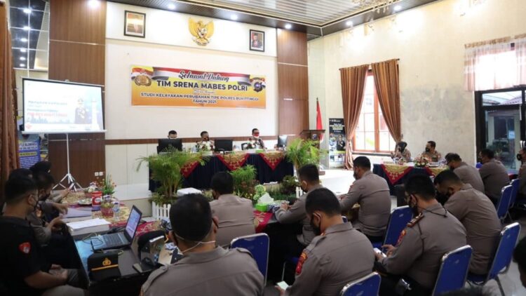 Tim Srena Mabes Polri ke Polres Bukittinggi.