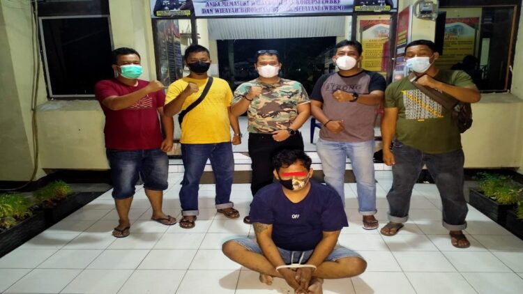 Rambo, DPO kasus pencurian ban di kawasan Lubeg ditangkap usai melarikan diri selama 3 bulan. (IST)
