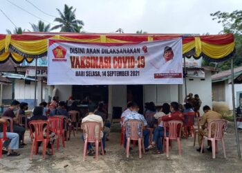 Gelar 13 Titik Vaksinasi di Sijunjung, Andre Rosiade: Gerindra Serius Dukung Vaksinasi COVID-19