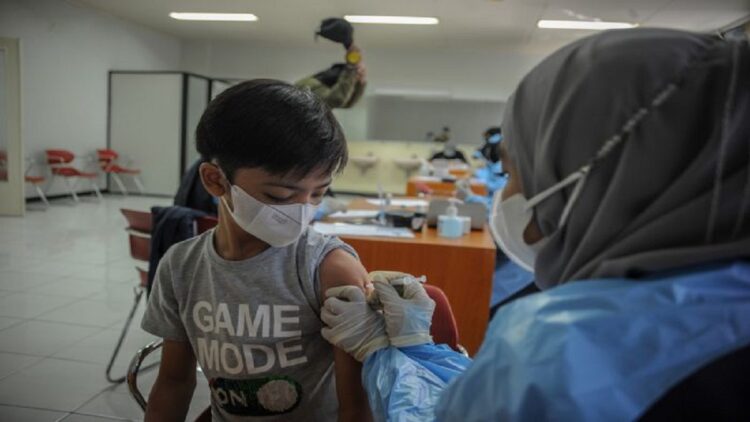 Ilustrasi vaksinasi anak. (net)