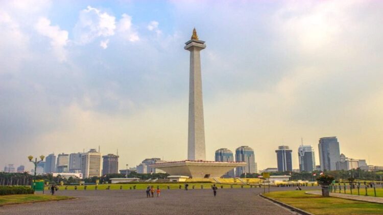 Ilustrasi Jakarta dengan Tugu Monas. (net)