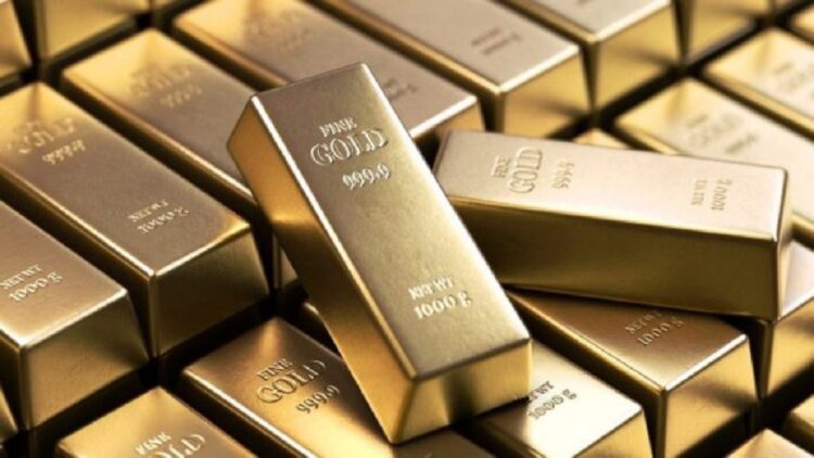 Ilustrasi emas batangan. (net)