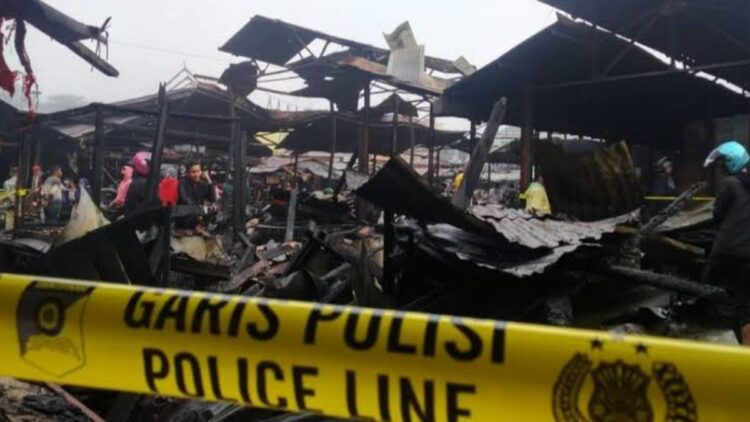 Polisi Taksir Kerugian Akibat Kebakaran Pasa Bawah Bukittinggi Capai Rp1 Miliar 1 Kondisi terkini kebakaran Pasa Ateh Bukittinggi. (ist)