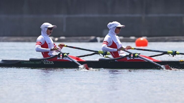 Ilustrasi olahraga dayung. (net)