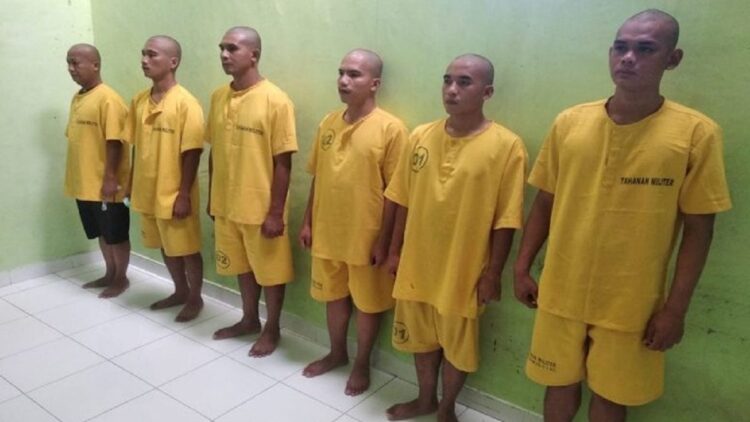 Enam oknum TNI penganiaya junior diamankan Dispenad. (Dok. Dispenad)