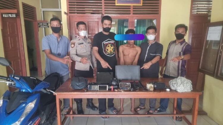 Pelaku pencurian spesialis alat elektronik di Sutera, Pessel diamankan polisi.