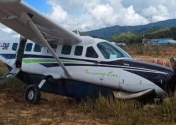 Bawa 1.200 Liter BBM HSD PLN, Pesawat Karavan Cargo Kecelakaan di Nunukan Kaltara