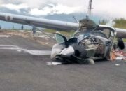 Pesawat Perintis Tergelincir di Bandara Aminggaru Ilaga Papua, Pilot Tewas, Co Pilot Luka-luka