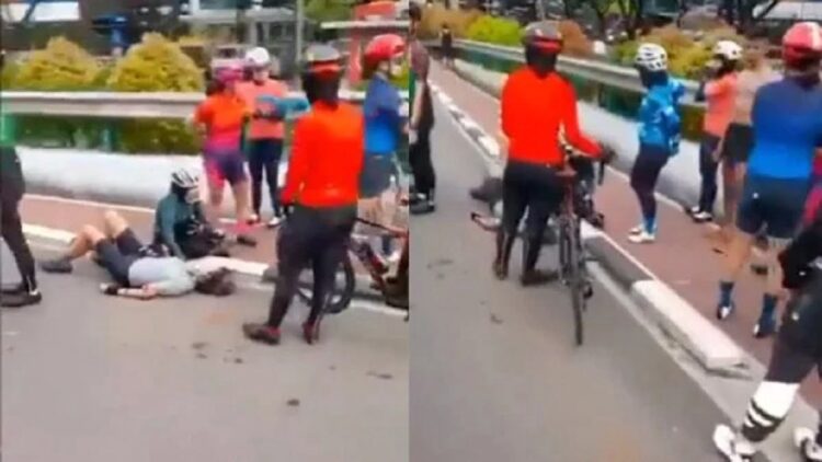 Tangan Dibacok, Sepeda Ratusan Juta Milik Anak Bos Maspion Dibawa Kabur saat Gowes 1 Video anak bos Maspion dibacok saat bersepeda viral. (Twitter/Shintar78160014)