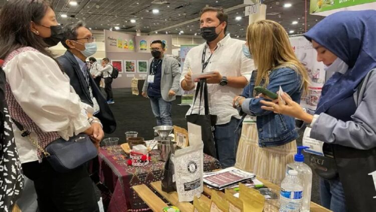 Ajang Specialty Coffee Expo 2021 di New Orleans, Amerika Serikat, Minggu (3/10/2021). ANTARA/HO-KemenkopUKM