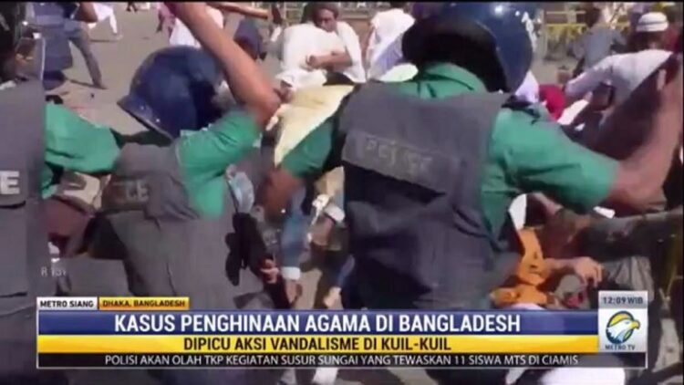 Unjuk rasa di Bangladesh terkait penghinaan agama (Metro TV)
