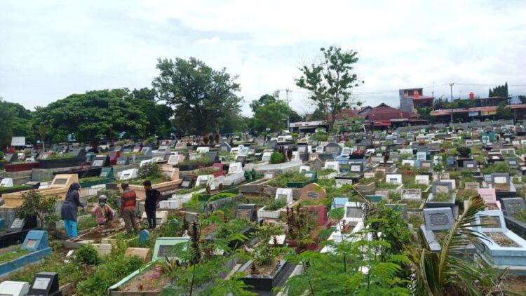 Ada Ribuan Makam Menunggak Retribusi di Padang, Ini Penyebabnya 1 TPU Tunggul Hitam, Padang.