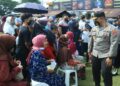 Wakapolda Tinjau Vaksinasi Massal di Mako Satbrimob Polda Sumbar