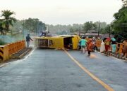 Hindari Motor Bus Terbalik di Nan Sabaris Padang Pariaman, Satu Orang Tewas di Tempat
