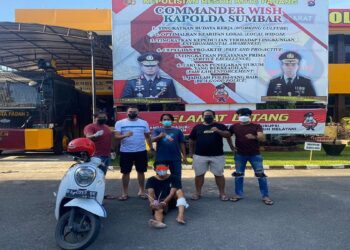 Dor! Pistol Tim Klewang Menyalak, Pencuri Barang Mewah di Gadut Padang Meringis Kesakitan