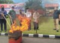 28 Kg Ganja Kering Dibakar, Kapolresta: Untuk Melawan Narkoba, Kami Butuh Dukungan Berbagai Pihak