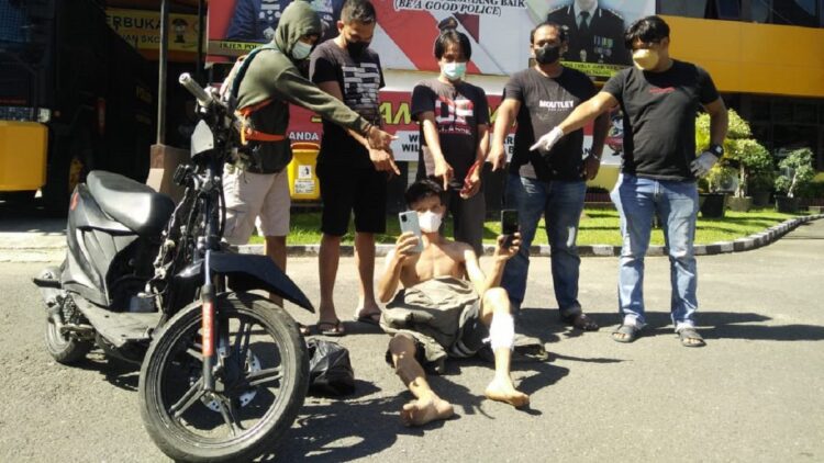 Pelaku begal dengan modus pura-pura punya pistol ditembak Tim Klewang.