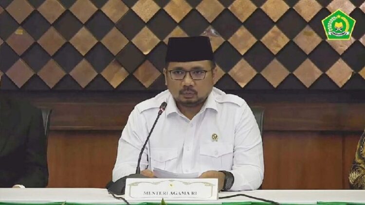 Menteri Agama (Menag) Yaqut Cholil Qoumas (Foto: dok YouTube Kemenag)