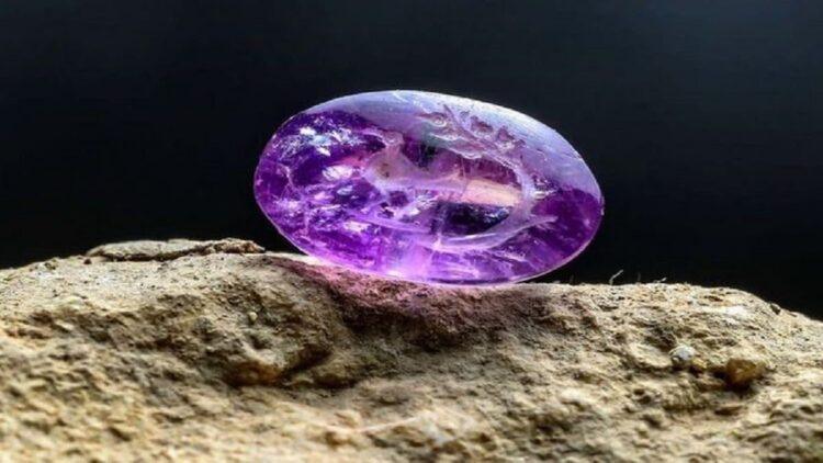 Penemuan Batu Akik Berusia 2.000 Tahun di Yerusalem, Diperkirakan Dipakai untuk Stempel atau Cincin 1 Batu kecubung dengan ukiran cabang tanaman dan burung ini diperkirakan berusia sekitar 2.000 tahun. Batu akik ini ditemukan di Yerusalem.(Eliyahu Yanai via BBC Indonesia)