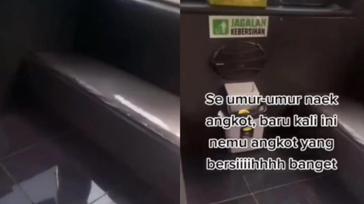Viral Mobil Angkot Bersih dan Pakai Keramik, Warganet kasih Pujian 1 Viral Angkot Pakai Keramik. (Sumber: Instagram/viralkak)