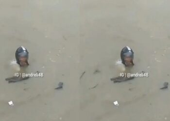 Hindari Amukan Massa, Maling Motor Terjun ke Sungai