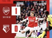 Aubameyang Gagal Penalti, Kalahkan Watford 1-0 Arsenal Masuk Lima Besar Liga Inggris