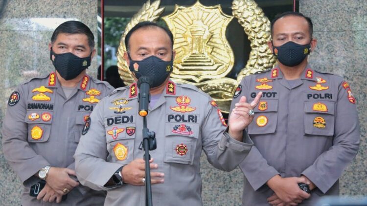 Sepanjang Tahun 2021, Polri Tangani 69 Perkara Mafia Tanah dengan 61 Tersangka 1 Kadiv Humas Mabes Polri Irjen Dedy Prasetyo.