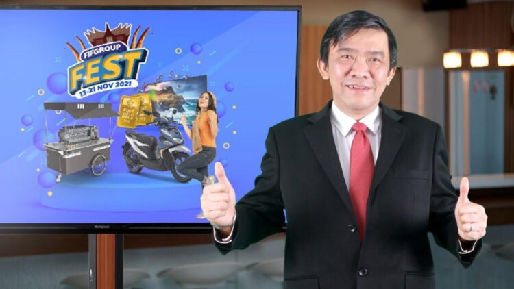 Chief Executive Officer (CEO) FIFGROUP, Margono Tanuwijaya, saat meresmikan FIFGROUP FEST Sumatera Barat pada Sabtu (13/11/2021) mengatakan FIFGROUP FEST memberikan pelayanan terbaiknya dalam rangka memenuhi permintaan konsumsi masyarakat yang kian meningkat.