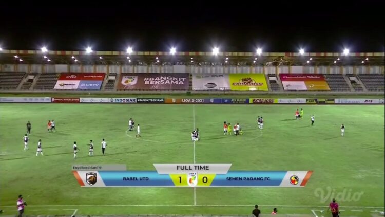 Full time Semen Padang FC vs Muba United.
